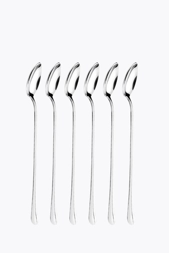 Motta Latte Macchiato Spoon Set of 6 Stainless Steel