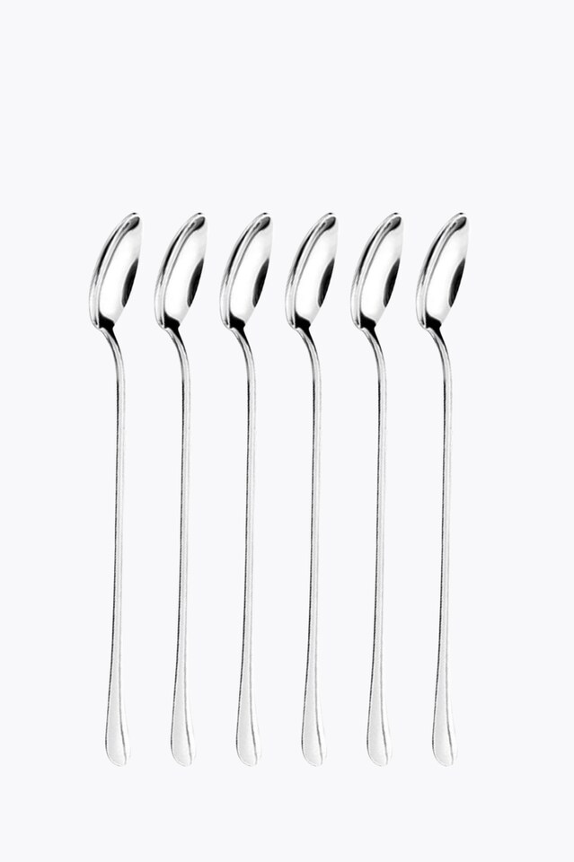 Motta Latte Macchiato Spoon Set of 6 Stainless Steel