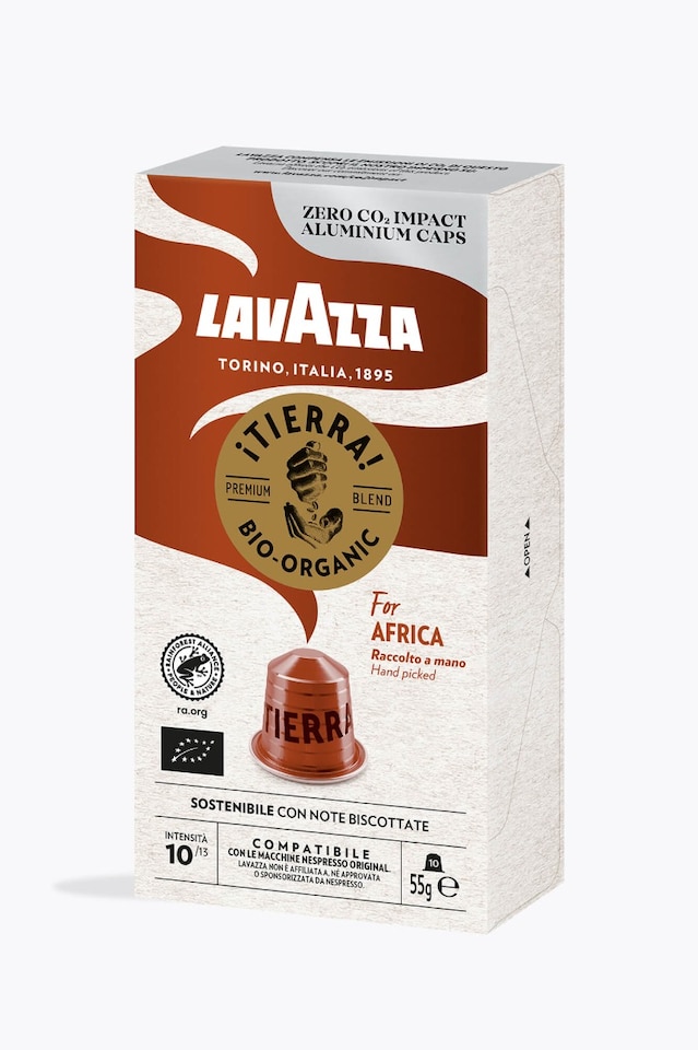 Lavazza Espresso Tierra For Africa Bio-Organic 10 Capsules Nespresso® compatible
