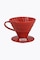 Hario V60 Dripper 02 filtro de café de cerámica (filtro manual) rojo