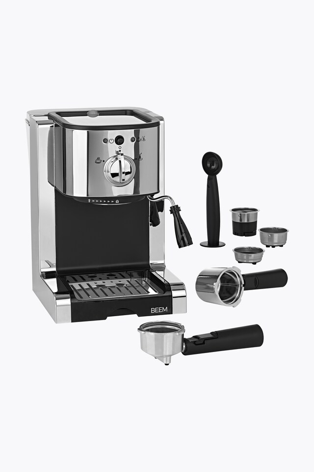 BEEM Espresso Machine Espresso Perfect Ultimate 20bar Chrome-Style 1470W Silver