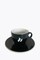 roastmarket Taza de cappuccino negra