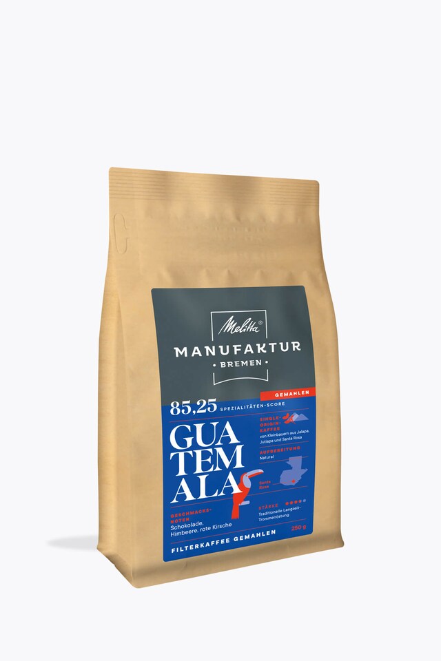 Melitta® Manufaktur Bremen Guatemala Microlot-Farm-Coffee ground 250g