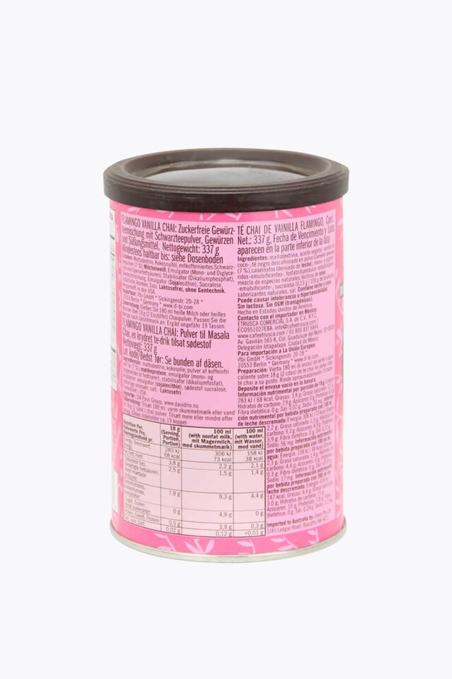 David Rio Flamingo Vanilla Chai Tin 337g