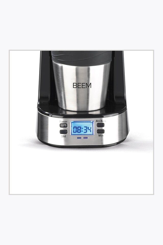 BEEM Cafetera individual Thermo2Go 750W Acero inoxidable/Negro
