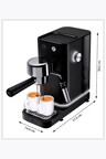 WMF Lumero Espresso Espresso Machine Deep Black