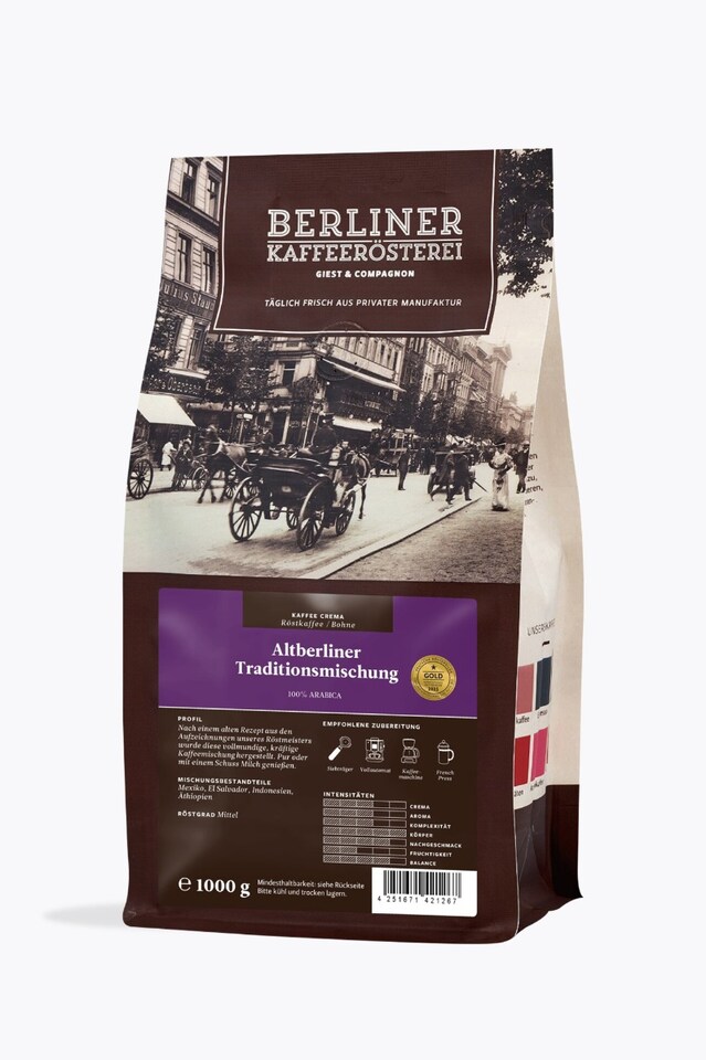 Berliner Kaffeerösterei Mezcla tradicional de Berlín antiguo 1kg