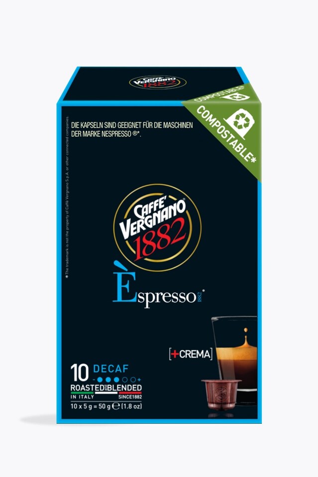 Caffè Vergnano Decaf 10 Capsules Nespresso® Compatible