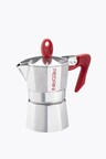 Pedrini polished aluminum coffee maker for 1/2 cup