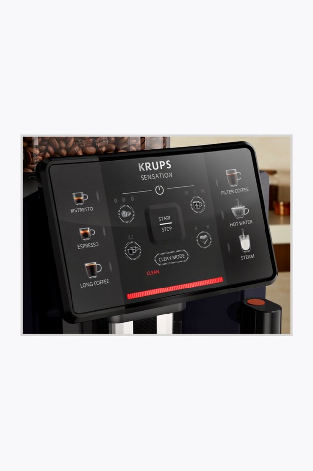 Krups Sensation Cafetera superautomática EA910B Black Knight