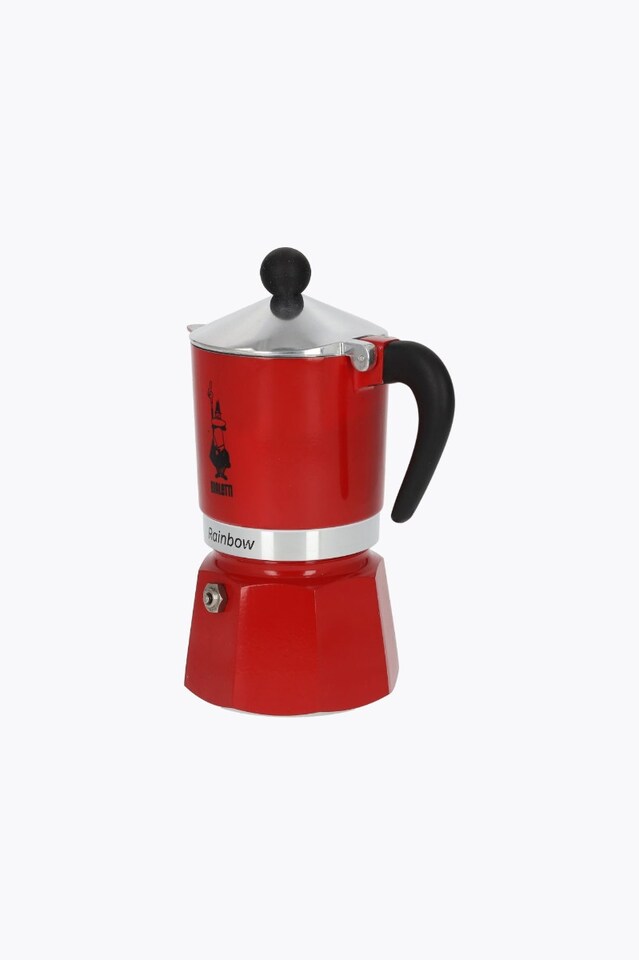 Bialetti Espresso Maker Rainbow rot 3 Cups