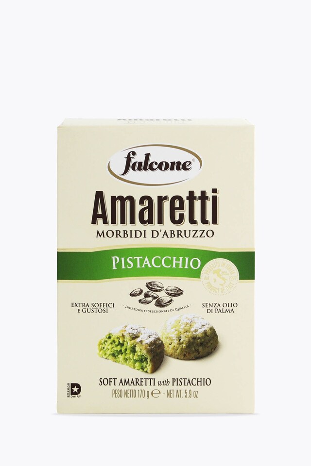 Falcone Amaretti Morbidi Pistacchio 170g with Pistachios