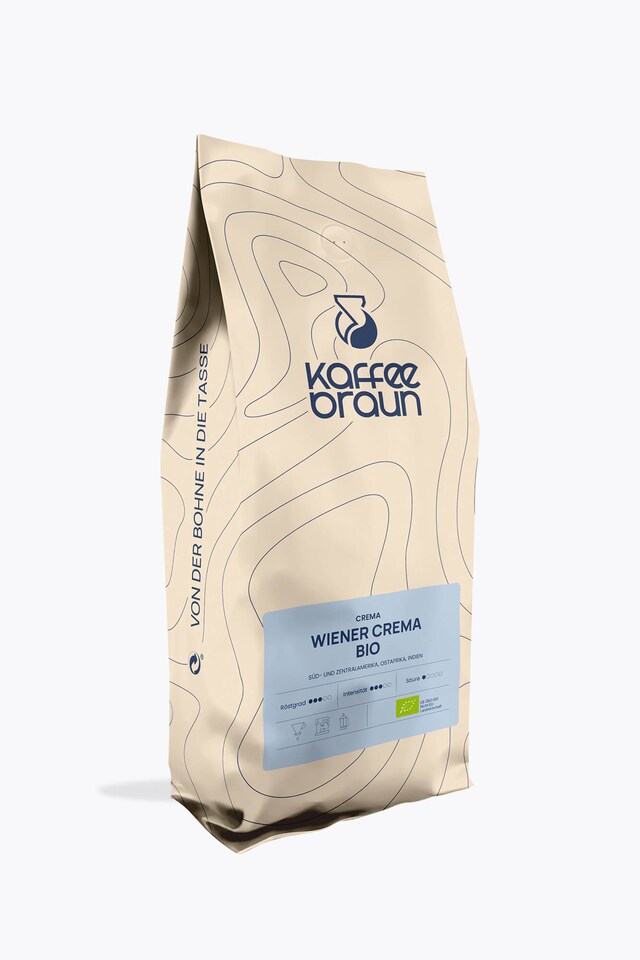 Kaffee Braun Wiener Crema Organic 1kg