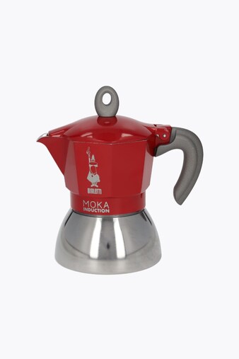 Bialetti Cafetera moka espresso New Moka Induction 4 tazas Rojo