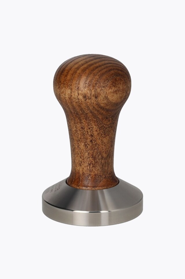 Motta Tamper Stainless Steel Gewölbt mit Holzgriff Brown 58mm