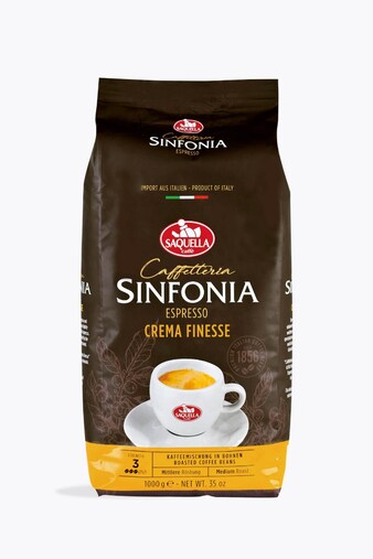 Saquella Caffetteria Sinfonia Coffee Cream Crema Finesse 1kg