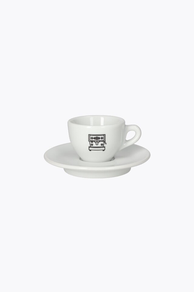 La Marzocco Linea espresso cup black with saucer