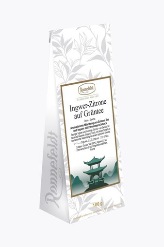 Ronnefeldt Ginger Lemon on Green Tea 100g loose tea