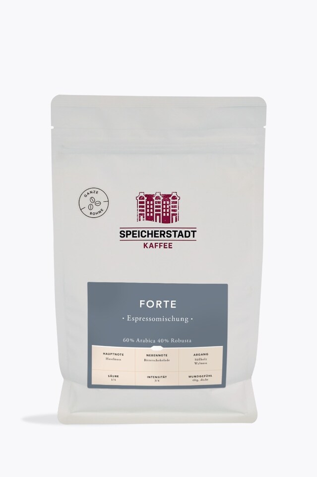 Speicherstadt Forte mezcla de espresso 500g