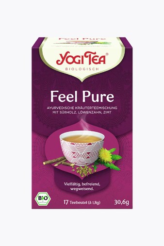 Yogi Tea Feel Pure Bio, 17 bolsitas de té