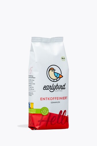 earlybird coffee Entkoffeiniert Bio 250g gemahlen