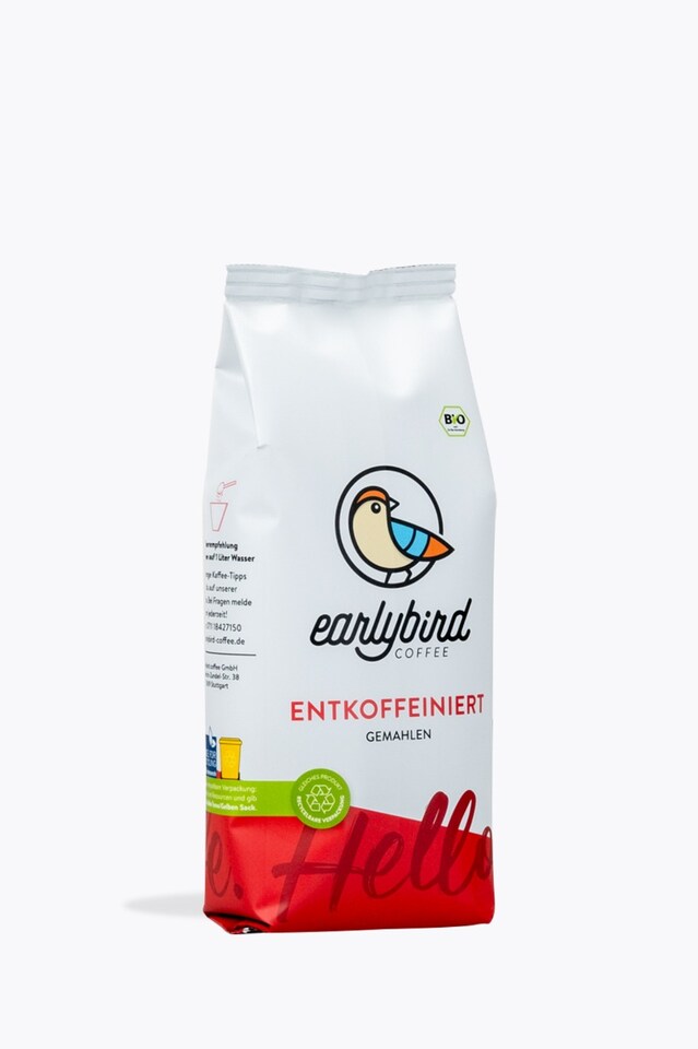 earlybird coffee Decaffeinated Organic 250g Ground