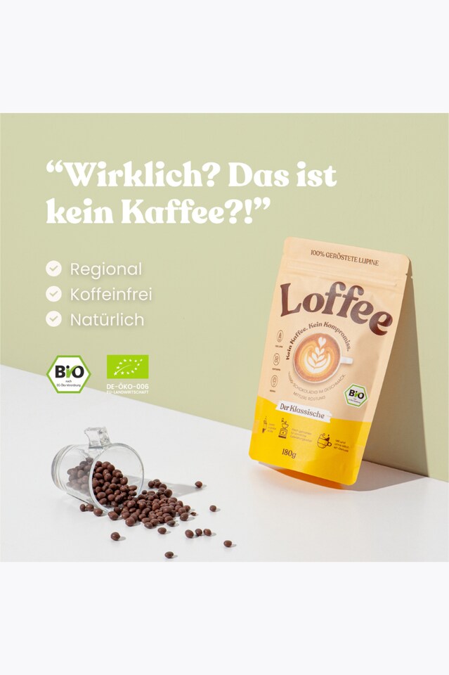Loffee Der Klassische Bio Lupinenkaffee 180g ground 2