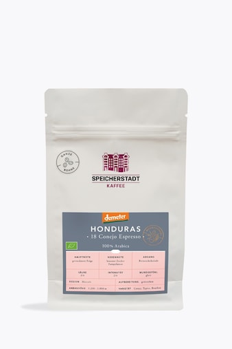 Speicherstadt Honduras 18 Conejo Bio Demeter Espresso 250 g