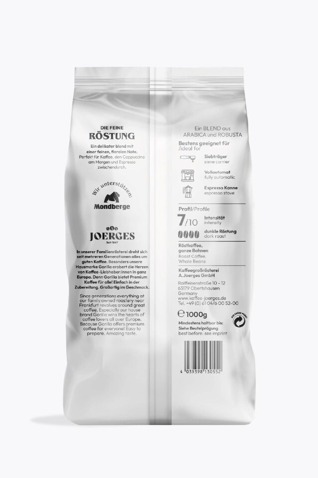 Gorilla Espresso Delicato 1kg