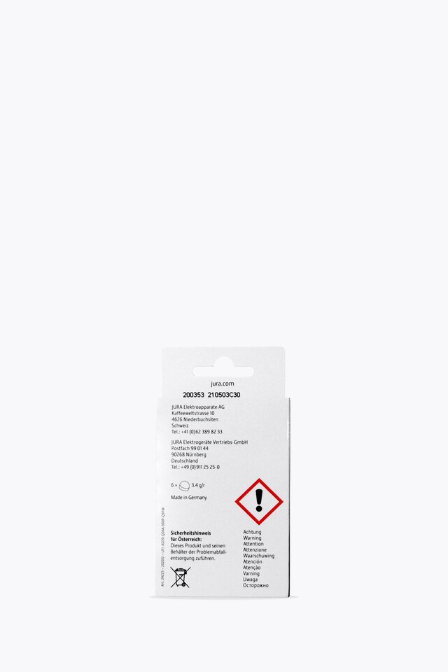 Jura 3-Phasen Cleaning Tablets, 6 Pieces
