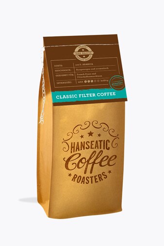 Hanseatic Coffee Roasters Café de filtro clásico 1kg
