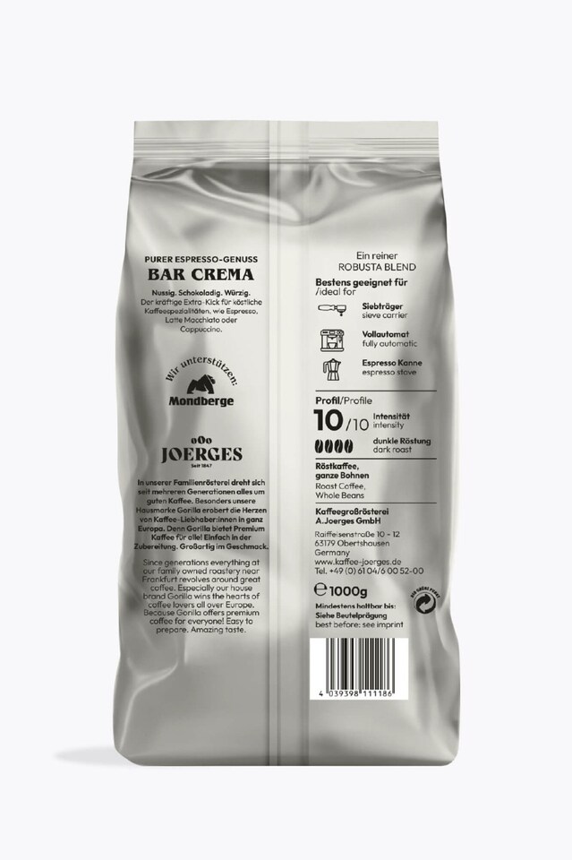 Gorilla Bar Crema 1kg