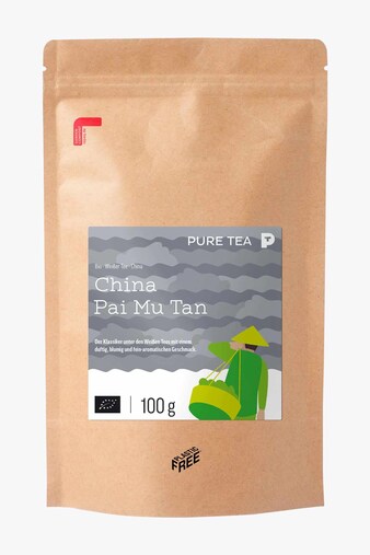 Pure Tea China Pai Mu Tan Organic 100g Loose Leaf Tea