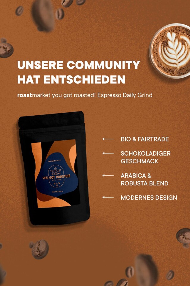 roastmarket you got roasted! Espresso Daily Grind Bio 250g