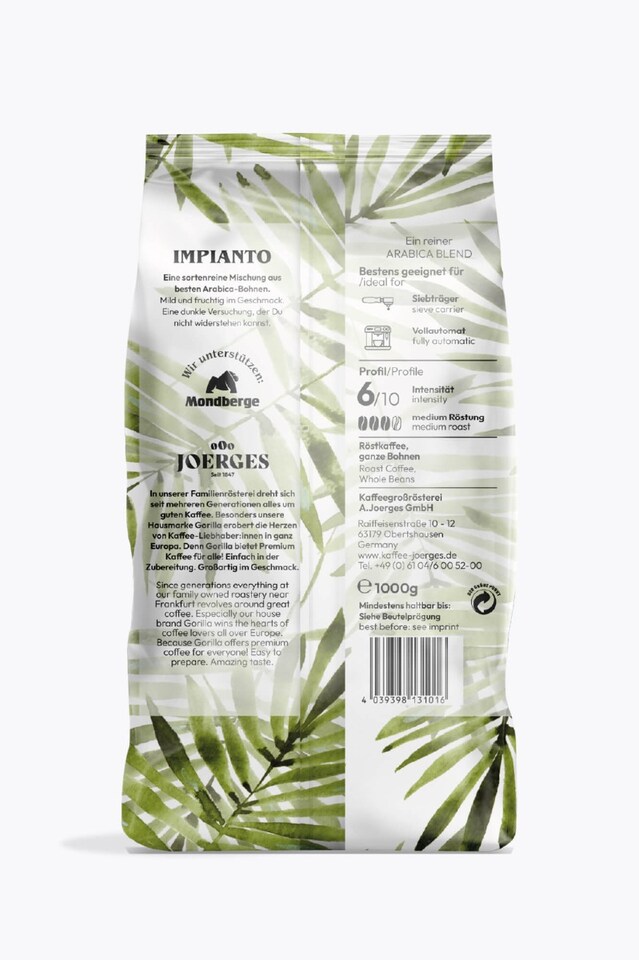 Gorilla Espresso Impianto 1kg