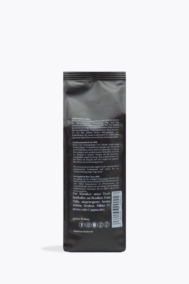 Dinzler Espresso Brasil 250g back