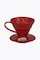 Hario V60 Dripper 01 filtro de café de cerámica (filtro manual) rojo