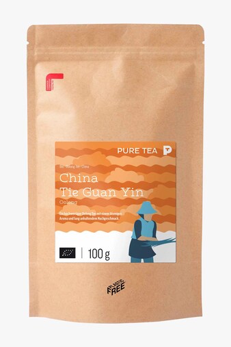 Pure Tea China Tie Guan Yin Oolong Organic 100g loose-leaf tea
