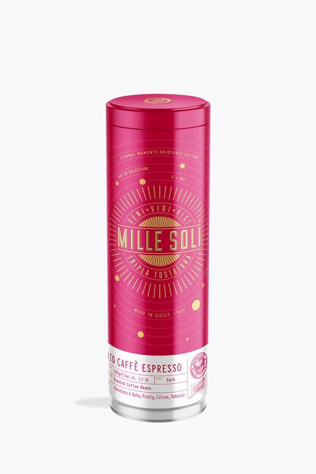 Mille Soli Caffè Espresso Organic 500g Can