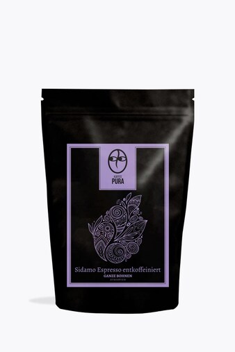 Kaffee Pura Sidamo Espresso Bio Descafeinado 250g