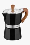 cilio Classico Natura Espresso Maker 3 Cups, Aluminum Black