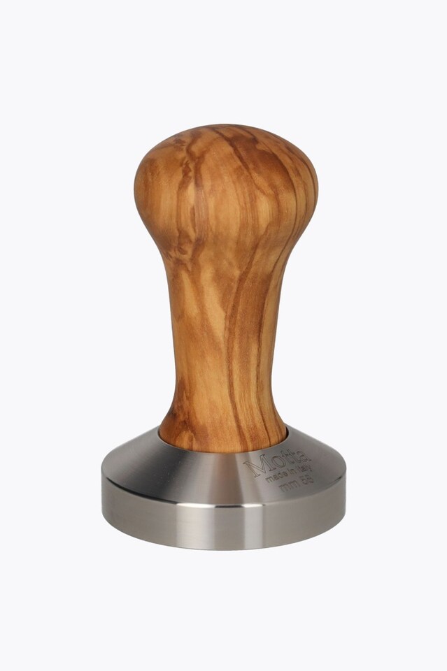Motta Tamper Madera de olivo Flat Base 58mm