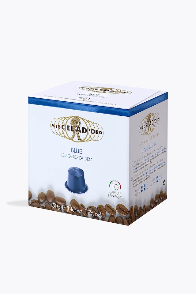Miscela D'Oro Blue Decaf 10 Capsules Nespresso® Compatible