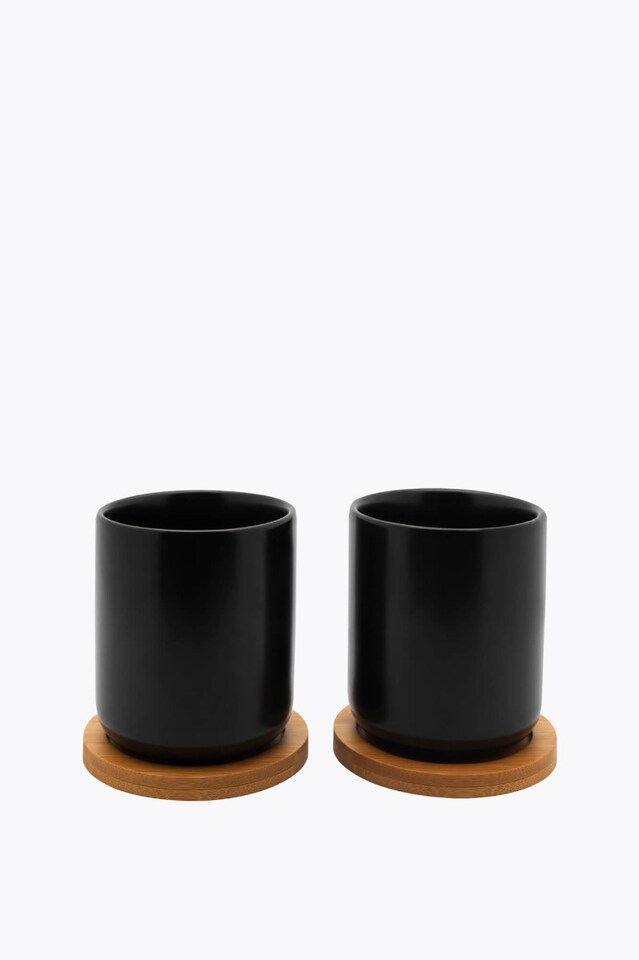 Bredemeijer Juego de 2 tazas de té Umea Schwarz