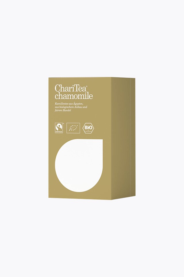 ChariTea manzanilla 20 bolsitas de té vertical