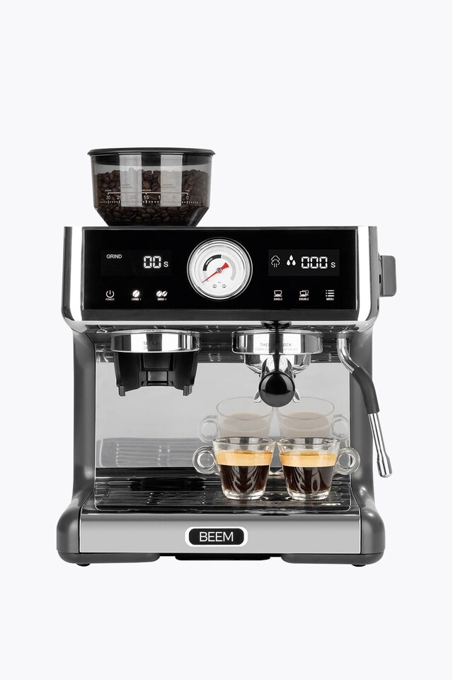 BEEM Cafetera espresso Espresso Grind Expert + Leveler