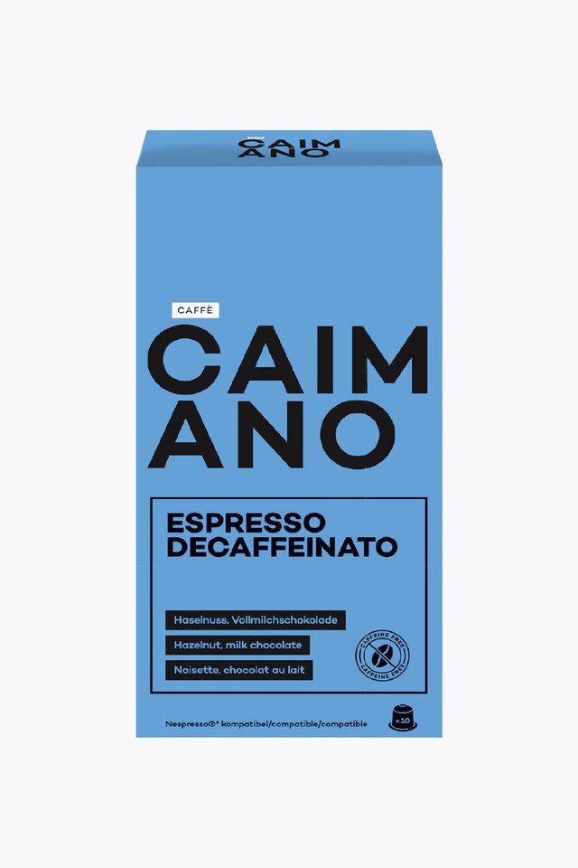 Caffè Caimano Espresso Decaffeinato 10 Capsules Nespresso® Compatible