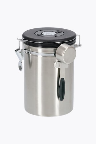 Zeller Coffee Canister with Spoon 1700ml Stainless Steel/Plastic