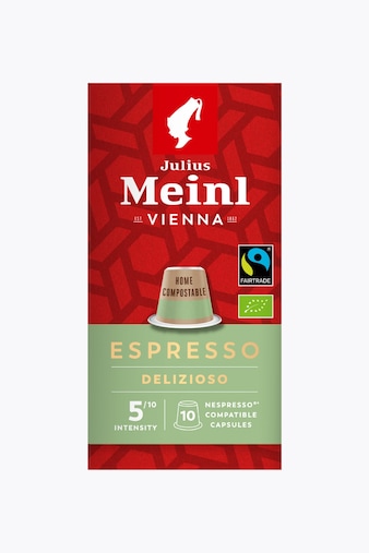 Julius Meinl Inspresso Espresso Organic Fairtrade 10 Capsules Nespresso® Compatible