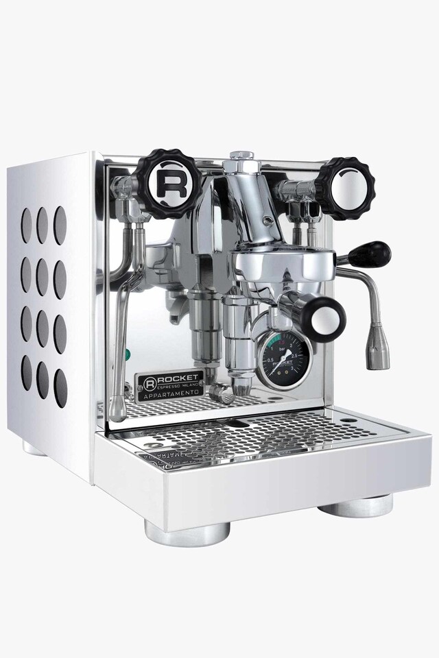 Rocket Máquina de espresso Appartamento Acero inoxidable/ Negro
